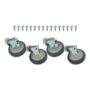 COMMERCIAL Extra Heavy Duty Swivel Plate Caster Set with 5 in Wheels 35800